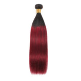 1b/99j Straight Bundles Human Hair Ombre Brown Bundles 100g/pc
