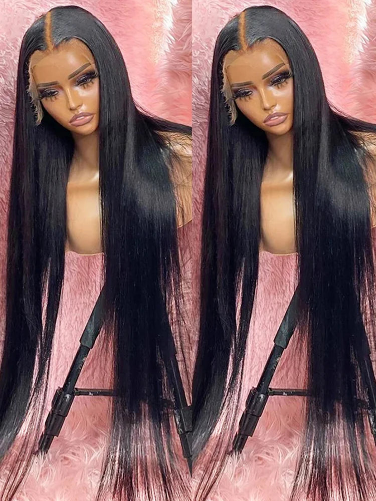Straight HD Lace Frontal Wigs Human Hair