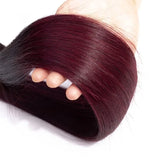 1b/99j Straight Bundles Human Hair Ombre Brown Bundles 100g/pc