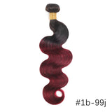1b/99j Ombre Brown Bundles Body Wave Human Hair
