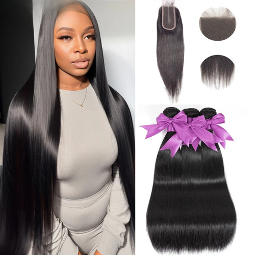 2x6 Straight Human Hair Bundles
