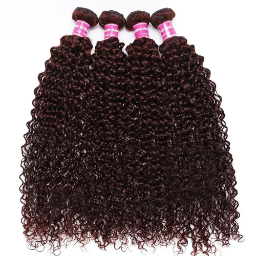 Reddish Brown Curly Hair Bundles