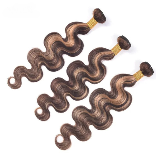 Bone Body Human Hair Bundles P4/30 Brown